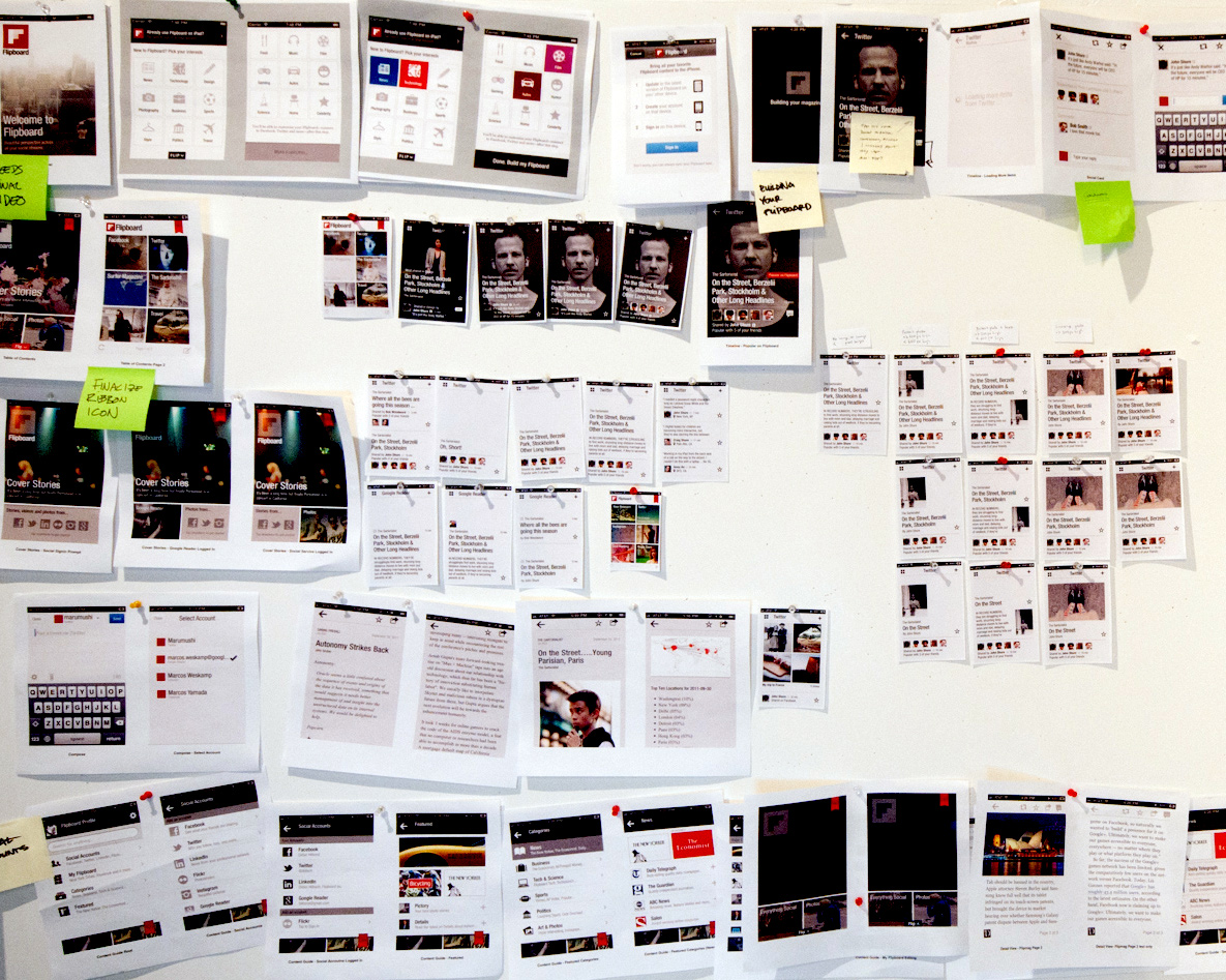 design wall at Flipboard