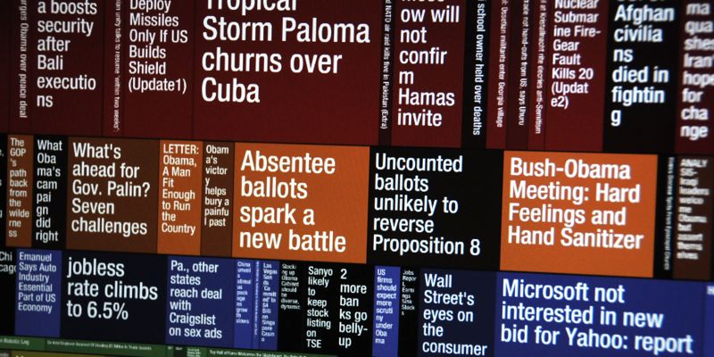 Newsmap visualization - evolution