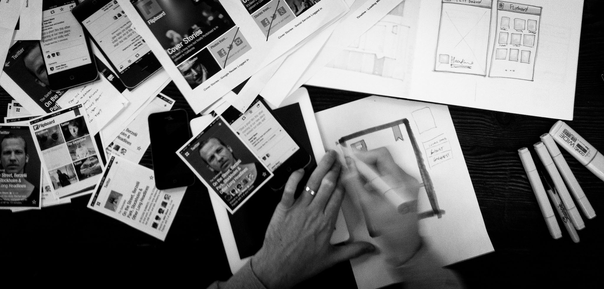 sketching and design process